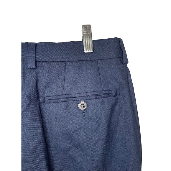 NWT Calvin Klein Men's Slim-Fit Dress Pants in Navy Blue Size 34W 32L - Picture 4 of 12